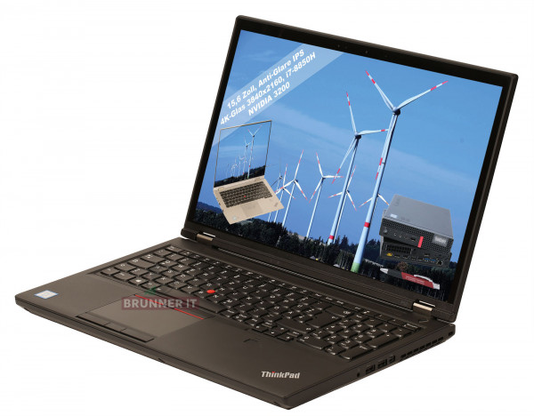 Lenovo ThinkPad P52 i7-8850H - 4K-Glas (3840x2160) NVIDIA Quadro P3200 A-Ware