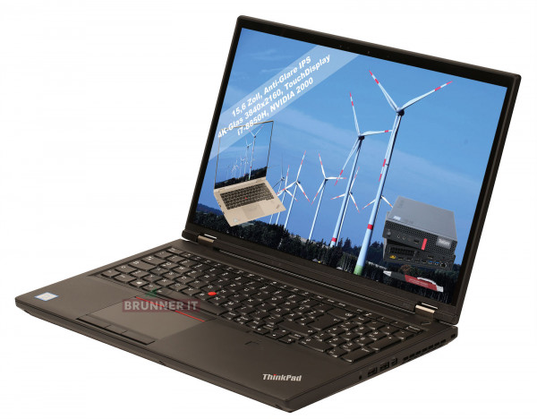 Lenovo ThinkPad P52 i7-8850H - 4K-Glas (3840x2160) Touch NVIDIA Quadro P2000 A-Ware